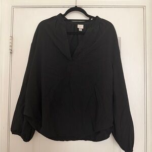 a new day Elegant Black Blouse